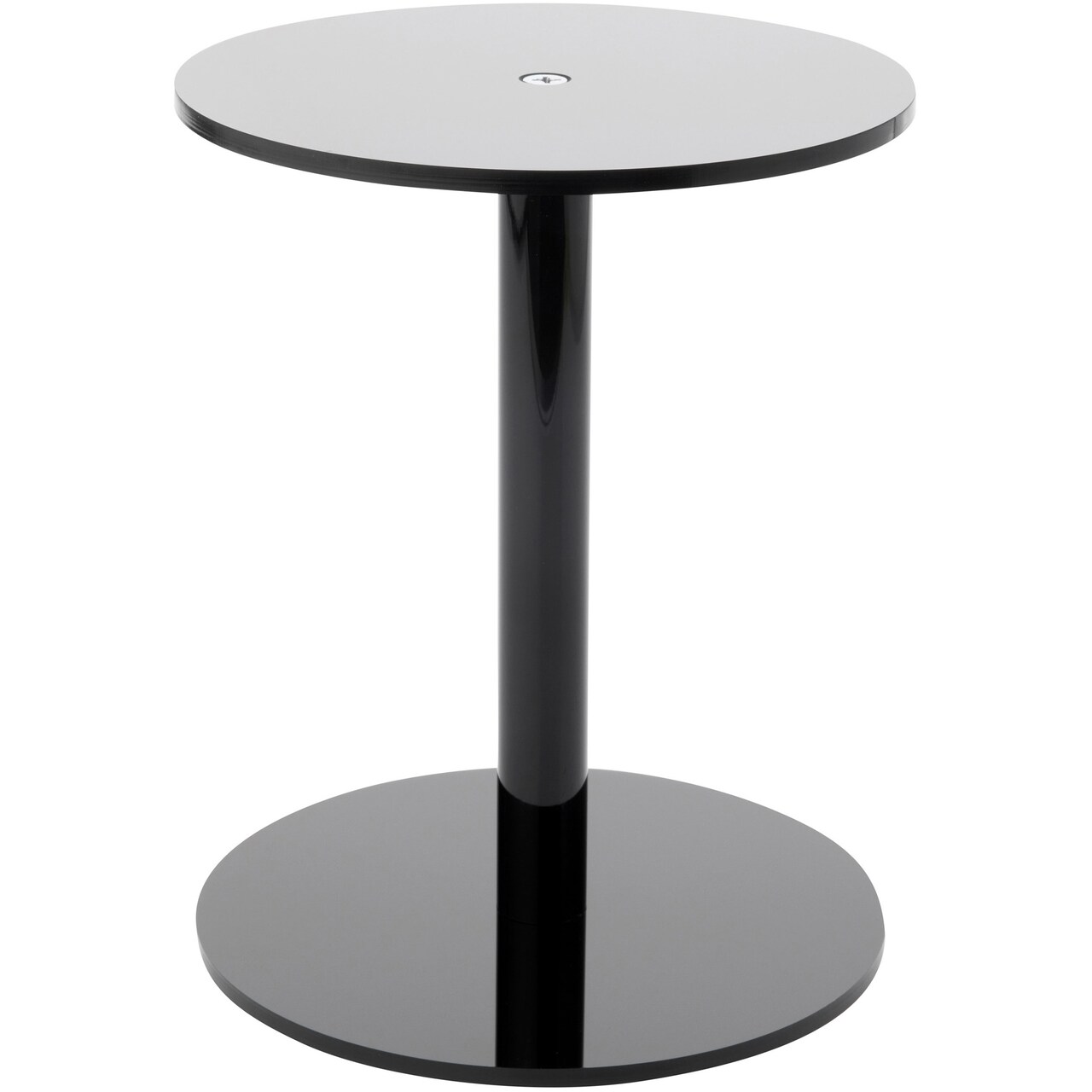 Plymor Black Acrylic Round Barbell Pedestal Display Riser 9.5 inches (Height) x 7.5 inches (Depth) (1/4 inches thick)